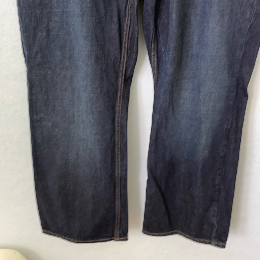 Old Navy Dark Wash Loose/Ample Straight Leg Jeans - Picture 3 of 12